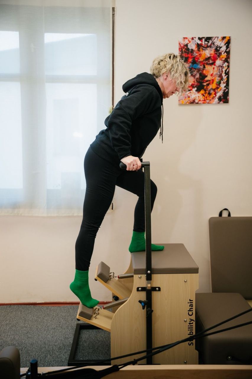 Lucru pe Stability Chair, în timpul formării