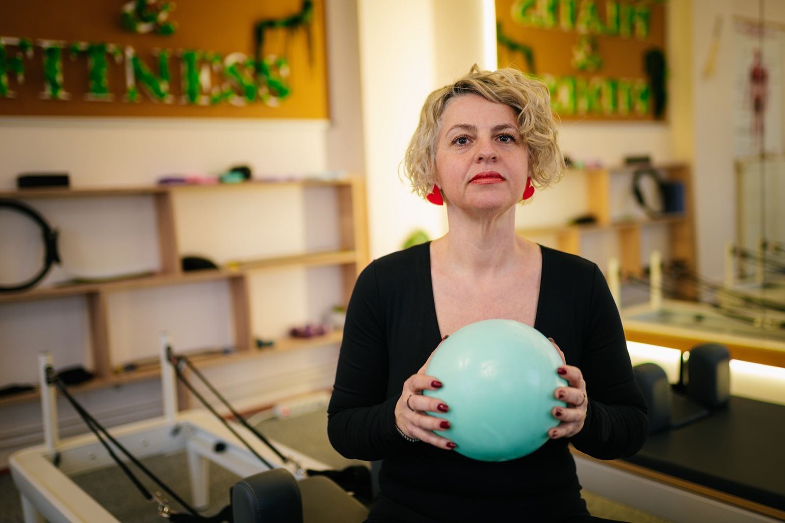Interiorul studioului Reformer Pilates Arad
